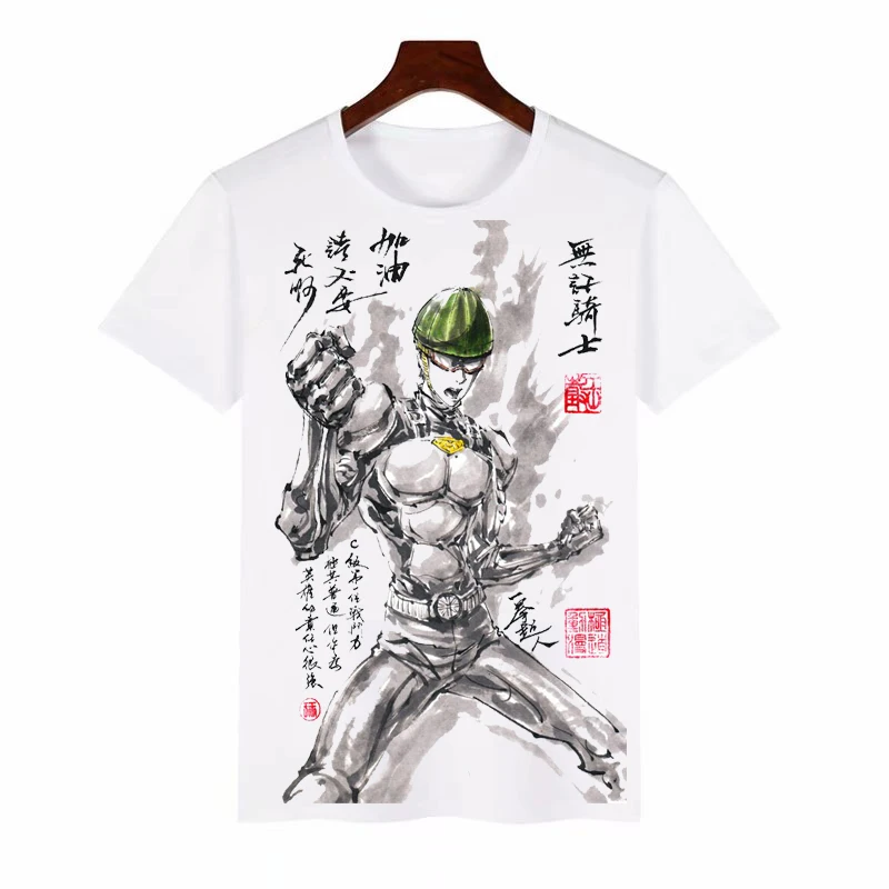 

Футболка с коротким рукавом в стиле аниме One Punch Man Gintama, мужская, женская, модная летняя футболка с коротким рукавом