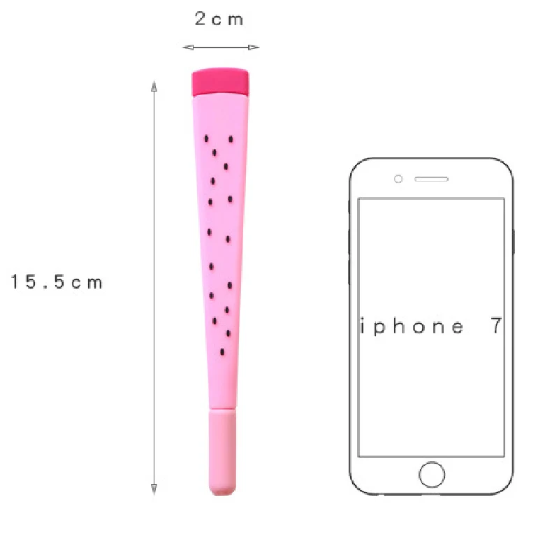 

4Pcs/lot Kawaii Cartoon Friut Watermelon Lemon Gel Pen 0.38mm Black Ink Pen Student School Stationery Supplies Creative Gift