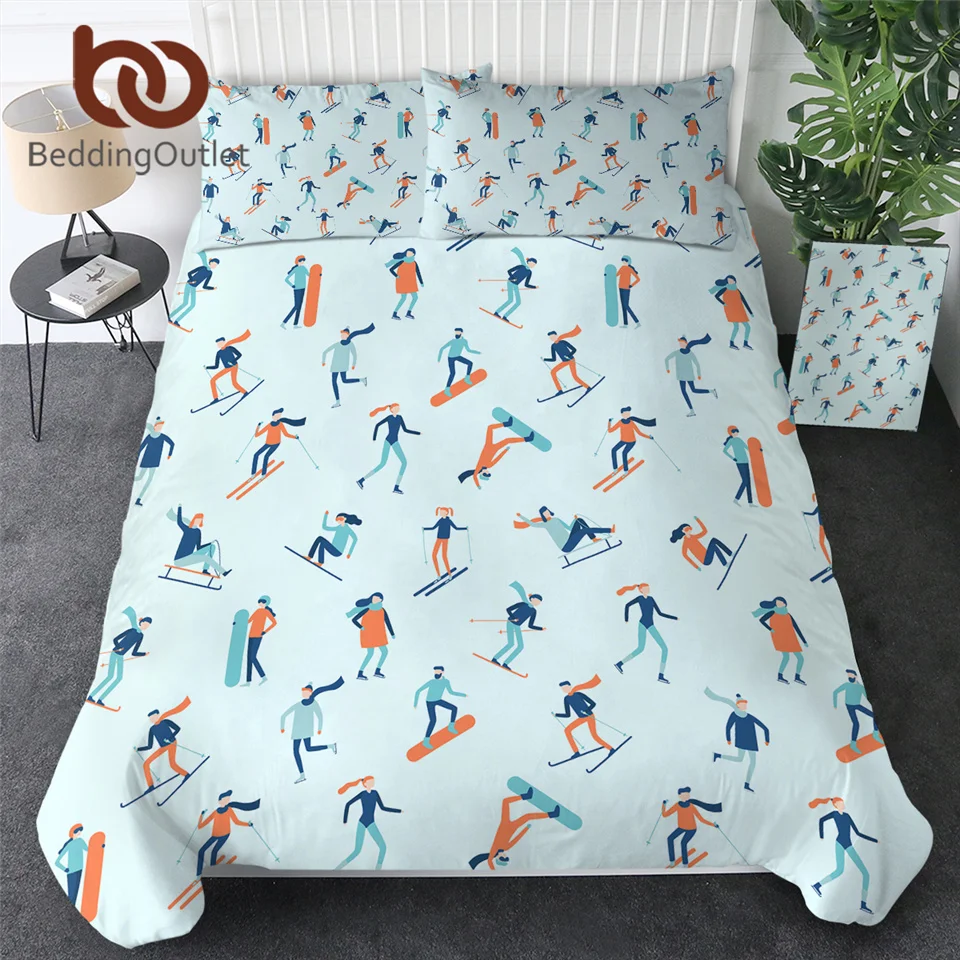 BeddingOutlet спортивный комплект постельного белья для сноуборда катания на лыжах
