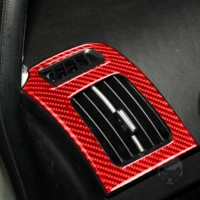 3pcs for toyota prius 2012 2015 car dashboard panel air outlet cover trim sticker genuine carbon fiber