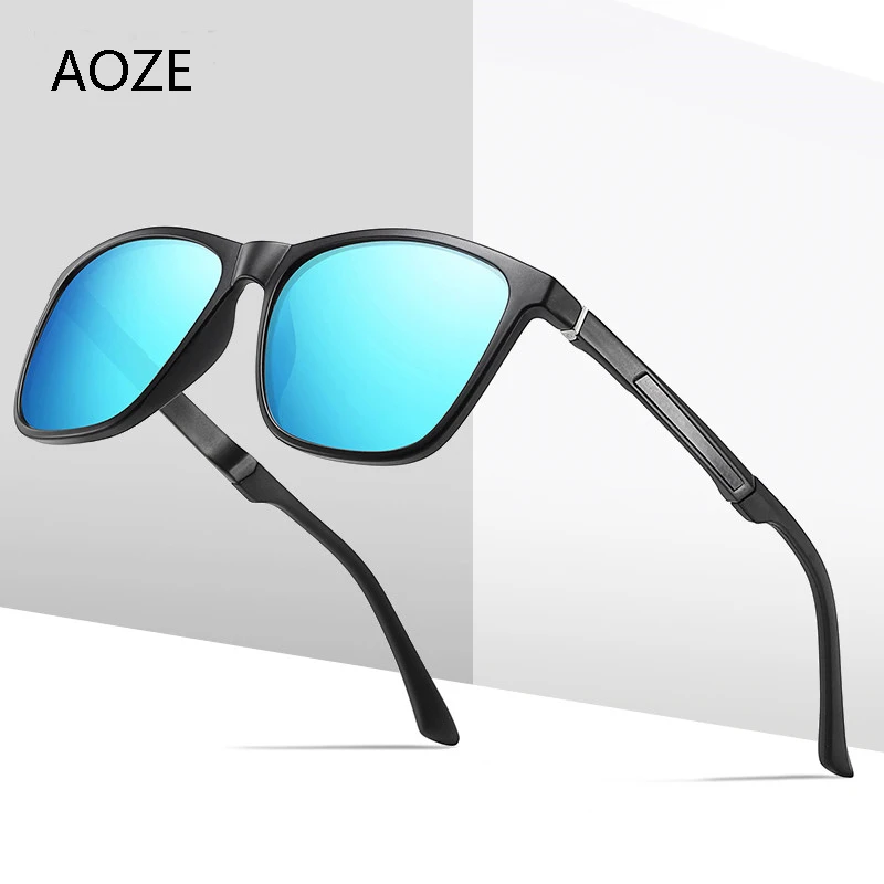 

AOZE2020 square Polarized sunglasses men brand designer summer Casual driving Outdoor Anti-glare shades for man sunglasses UV400