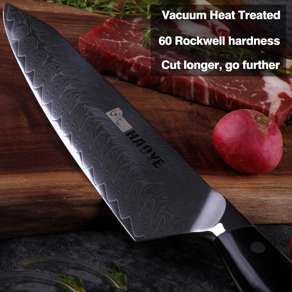 Поварской нож из дамасской стали vg10 японские мастерские кухонные ножи kiritsuke 67