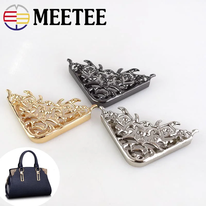 Meetee 4/10 шт. 46*63 мм защитные Угловые сумки с металлическими пряжками кожаная сумка