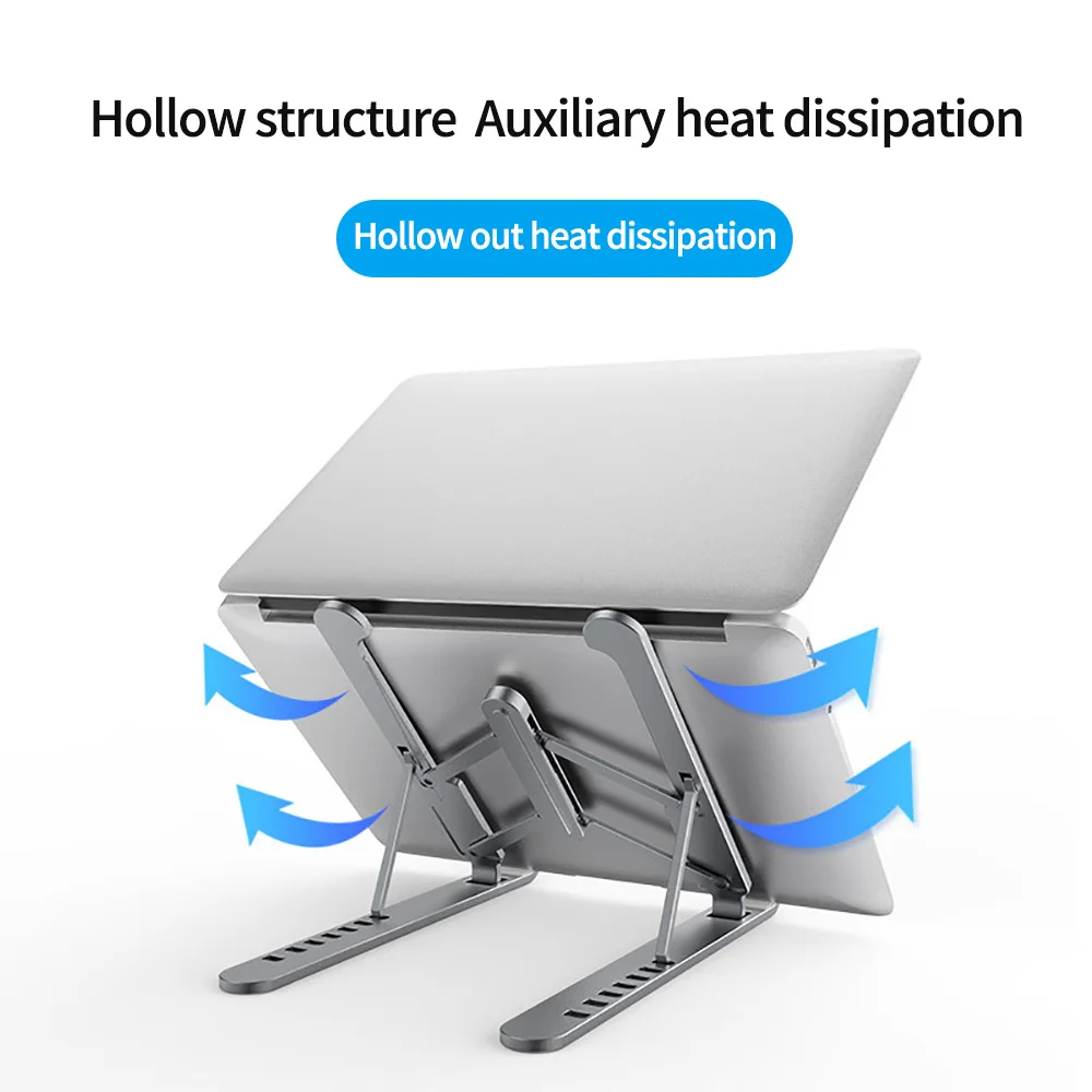 

Foldable Laptop Stand Holder Aluminium Adjustable PC Computer Notebook Tablet Stand Support For Macbook Pro Air 10-16 Inch