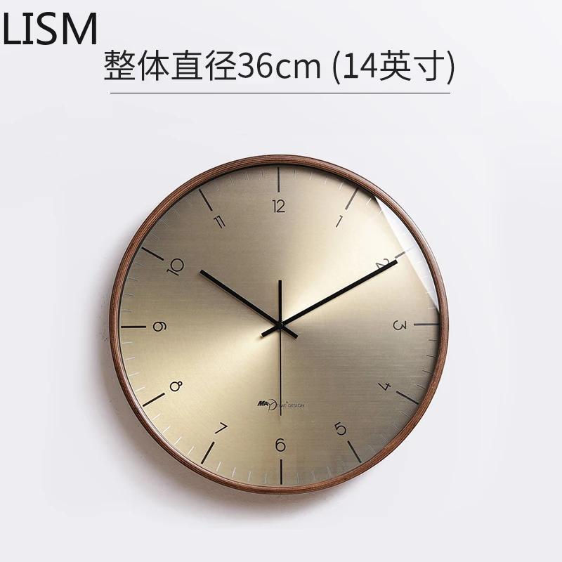 

Wall Clock Nordic Design Living Room Modern Minimalist Clock Fashion Light Luxury Wall Watch Silent Quartz Wall Duvar Saati