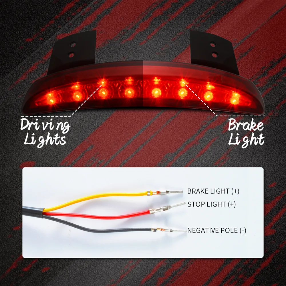 Мотоциклетные нарезанный заднее крыло край плиты хвост тормоз Лицензия