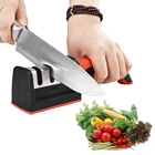 Точилка для ножей, Профессиональный кухонный камень для заточки, 3 этапа, Вольфрамовая сталь, керамика, аксессуары для кухонных ножей