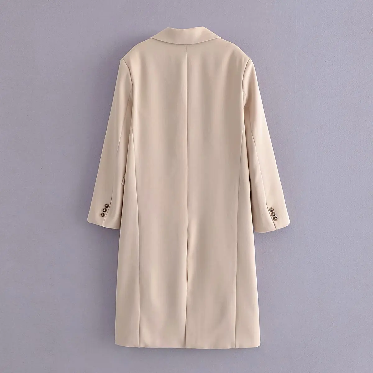 

Toppies 2021 Autumn Long Blazer Women Trench Coat Notched Collar Single Breasted Female Outwear
