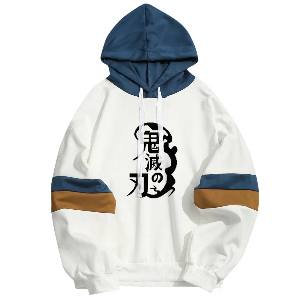 

Demon slayer sweater quick sale men's splicing lovers' autumn and winter sweater men's Hoodie spot manufacturer wholesale