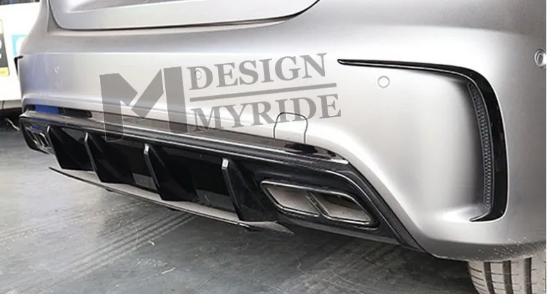 Разветвитель для заднего бампера из АБС пластика Mercedes Benz W176 A200 A250 A45 AMG 2013 2018 1