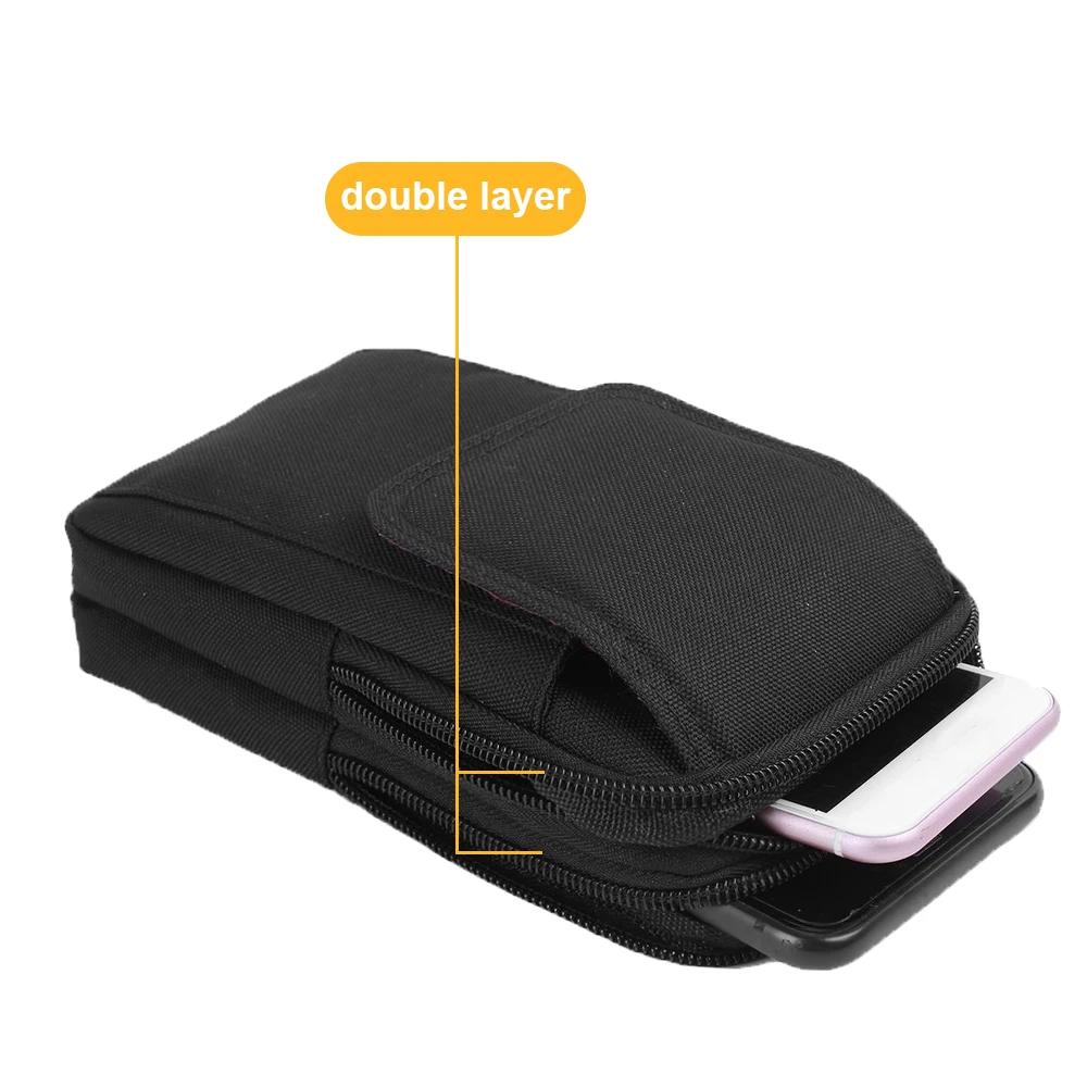 Тактический поясной кошелек двухслойная военная сумка для телефона забавная