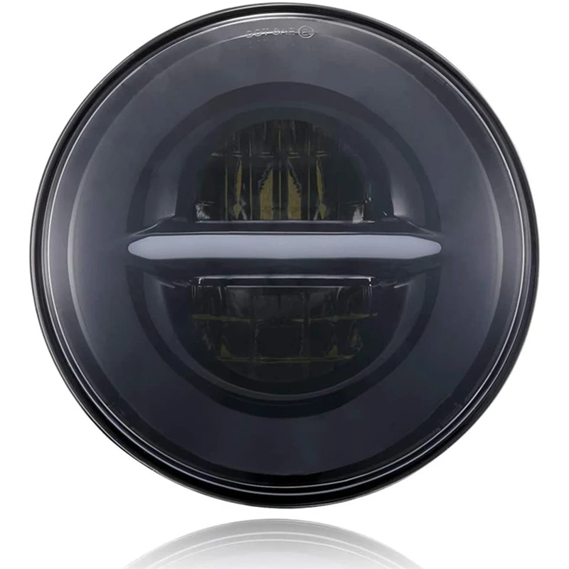 

LED Headlight with Halo DRL Bulb Kit Motorcycle Headlight Suitable for Locomotive Modified Headlight