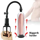 Насос для увеличения мужского пениса Вакуумный Насос Увеличитель пениса долговечный тренажер эротический продукт секс-игрушки для взрослых 18 секс-машина
