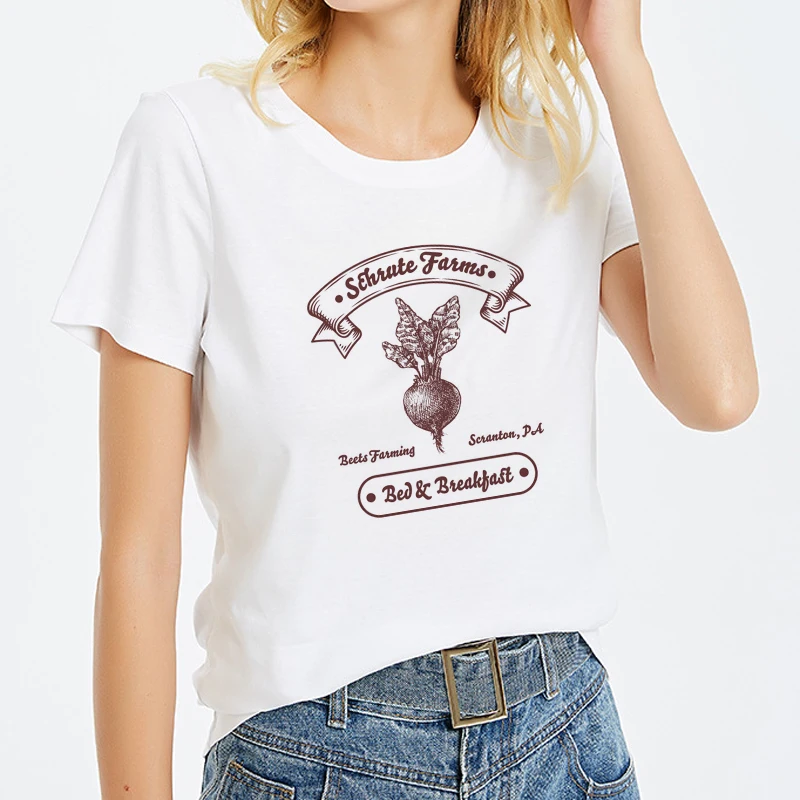 2019 новый летний T рубашка для Повседневное белый TopsTshirt вокруг драма США в
