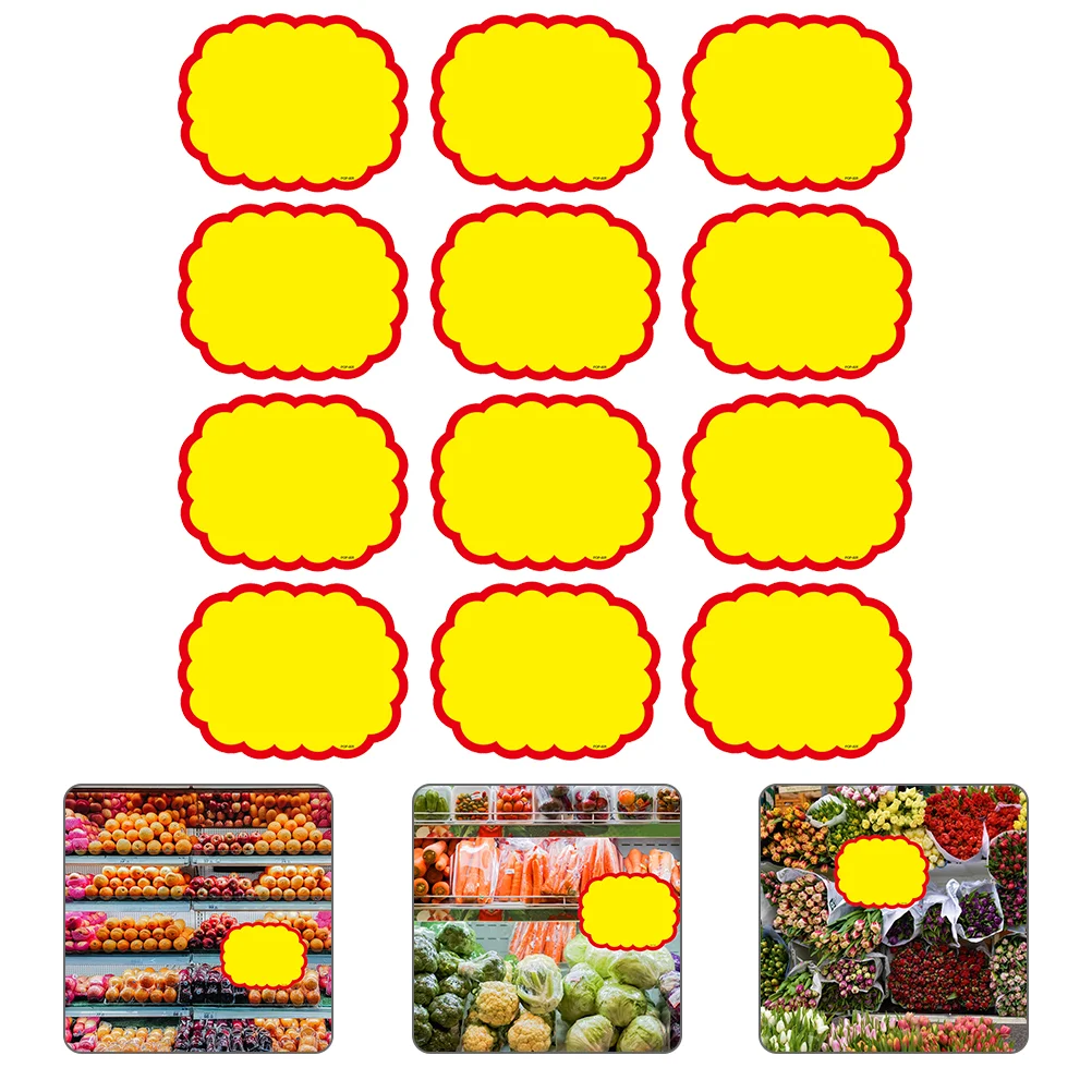 

20pcs Practical Price Label Cards Paper Price Tags Explosion Shaped Price Label