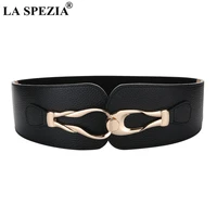 la spezia wide women belt elastic corset ladies belts for dresses genuine leather waist belt stretch belts for women accessories