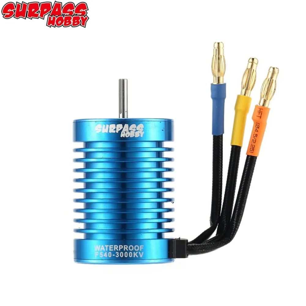 Водонепроницаемый бесщеточный двигатель F540 3000KV 3300KV 3930KV 4370KV для 1/10 RC Car Redcat Electric Volcano EPX PRO