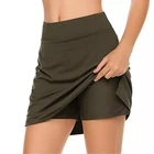 Женская легкая юбка для активного отдыха, для бега, тенниса, гольфа, тренировок, спорта, Лидер продаж, модные шорты с нижним бельем для женщин на лето 2021