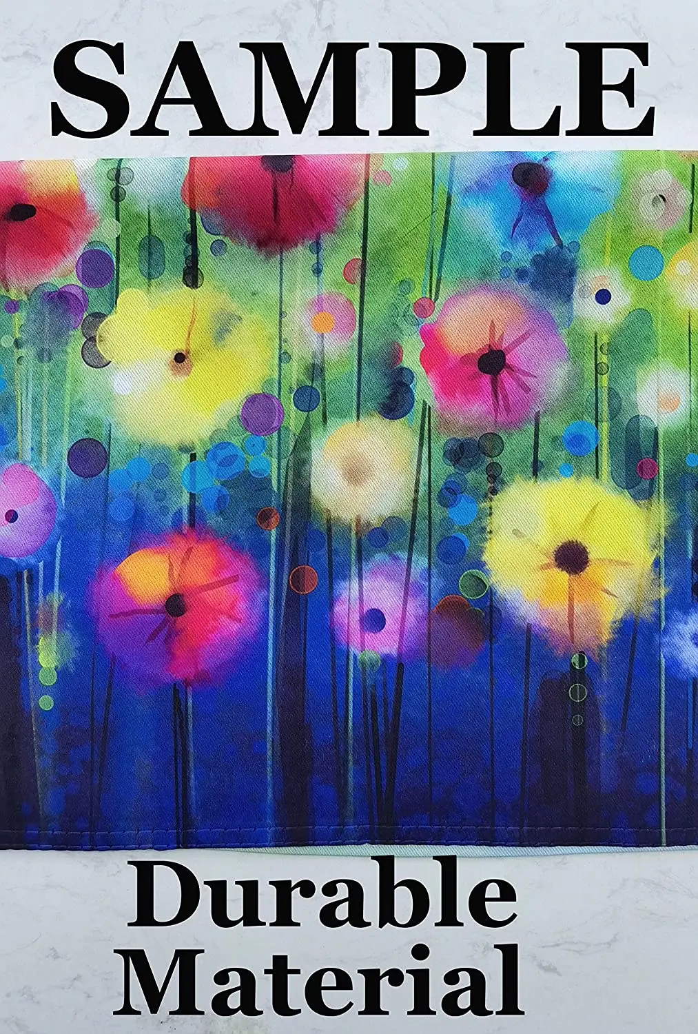 

Fantasy Fairy Tale Mushroom Garden Landscape Tree Lighthouse Banner Double-sided Polyester Garden Banner Banner