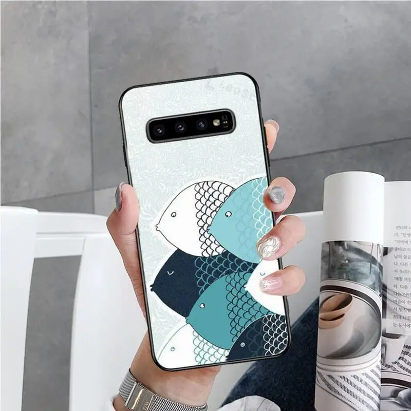 

Cherry Blossom Lucky cat Lovely AnimalPhone Case For Samsung S6 S7 edge S8 S9 S10 e plus A10 A50 A70 note8 J7 2017