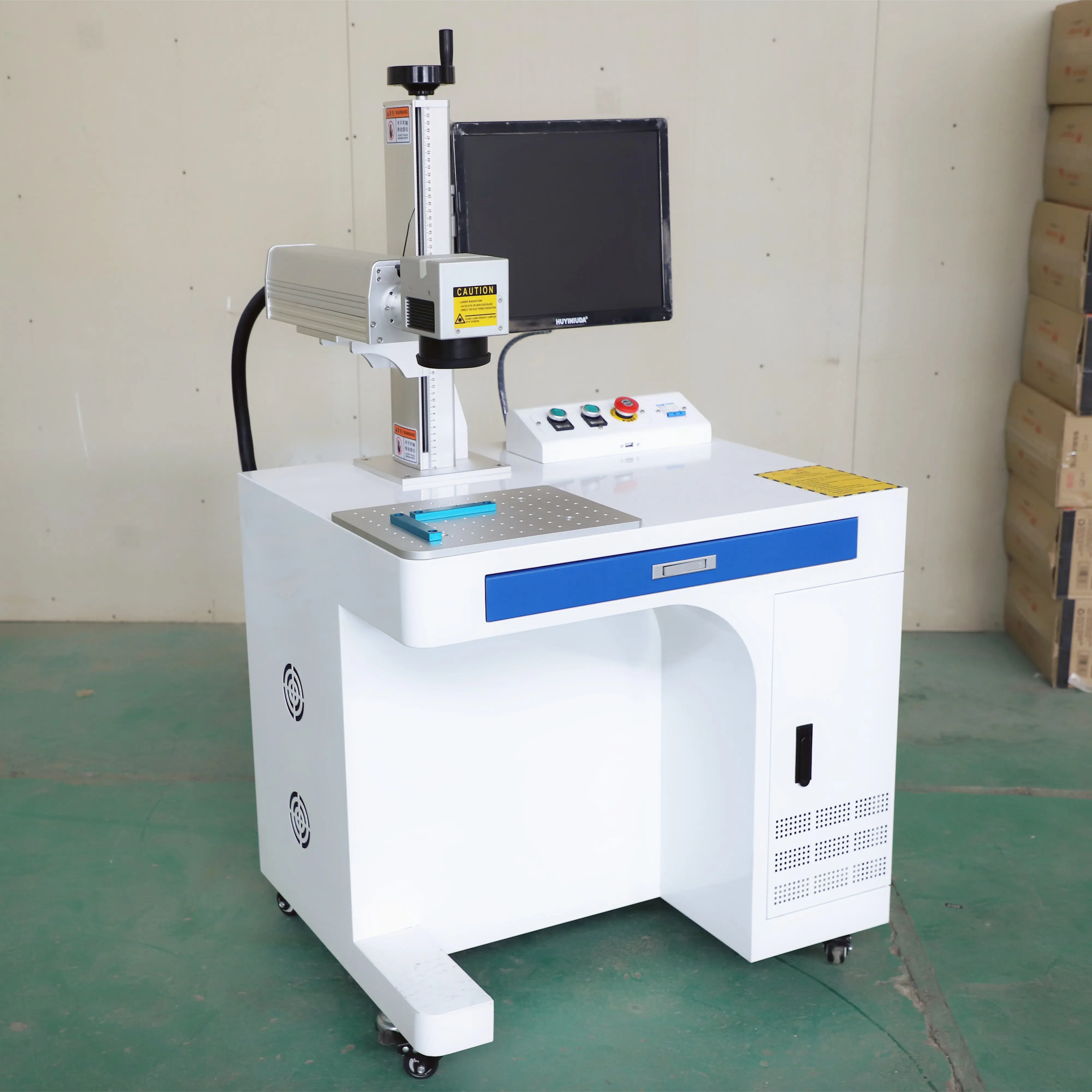 Акция на год 20 Вт/30 Вт/50 Вт волоконно-лазерная маркировочная машина с вращением