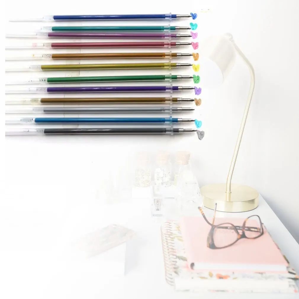 48 шт./компл. Цвета стержни для гелевых ручек мульти Цветной картина гелевая