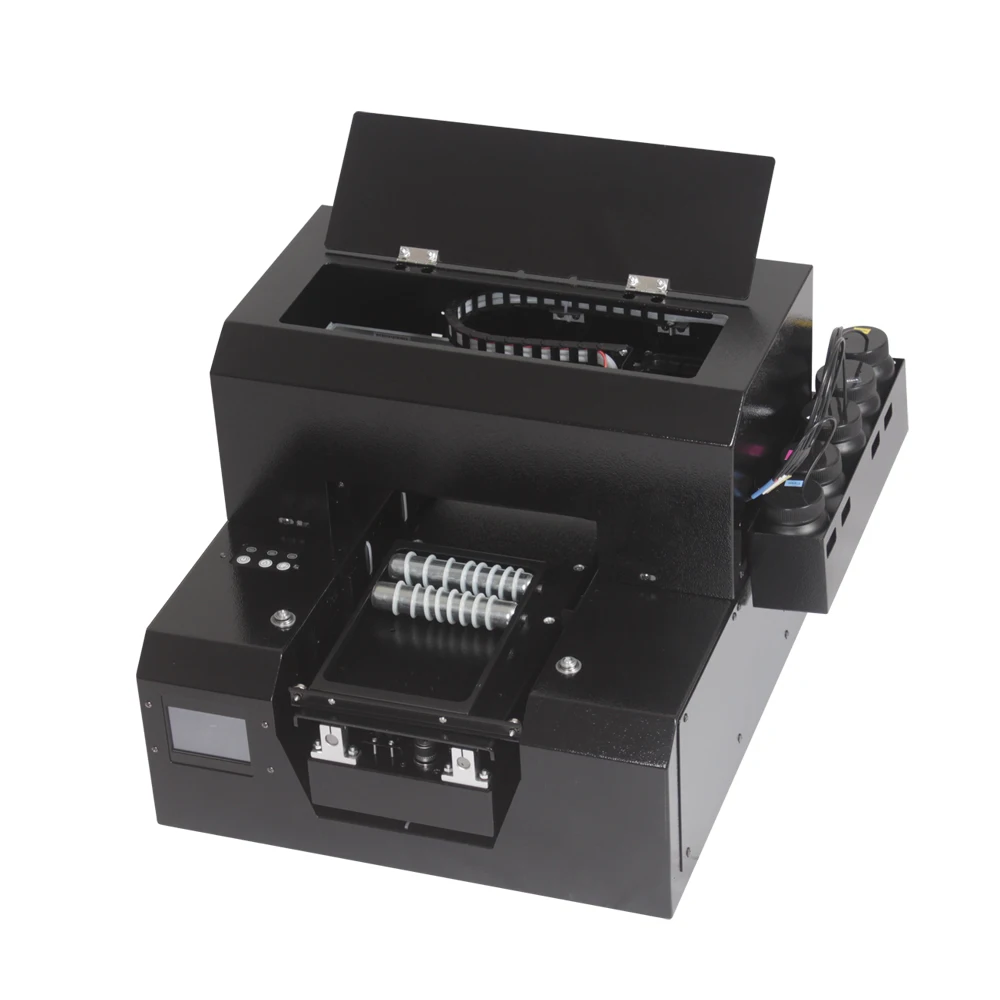 

Roller UV printer flat cylinder integrated small color painting printing equipment for packaging box/glass/wood/card printing