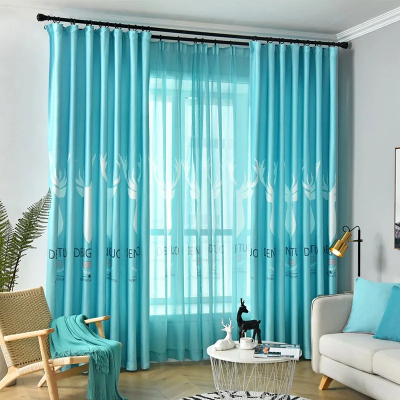 

New Style Blackout Curtains for Bedroom Living Room Fashion Design Window Drapes Custom Made