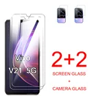 Жесткое стекло для Vivo V21e 21e V21 5G V21 4G полноэкранная Защитная пленка для Vivi V21e V21SE V21 Защитное стекло для объектива камеры