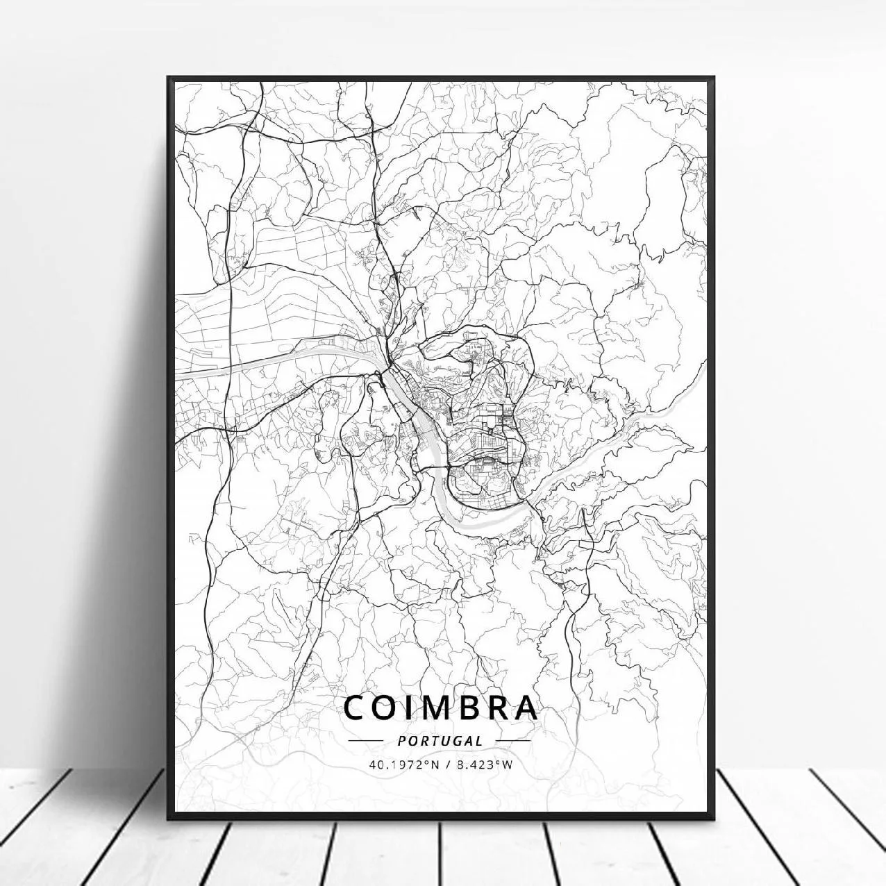 MT768 белая фотография Порто Лиссабон Coimbra Португалия настенная Картина на | Отзывы и видеообзор