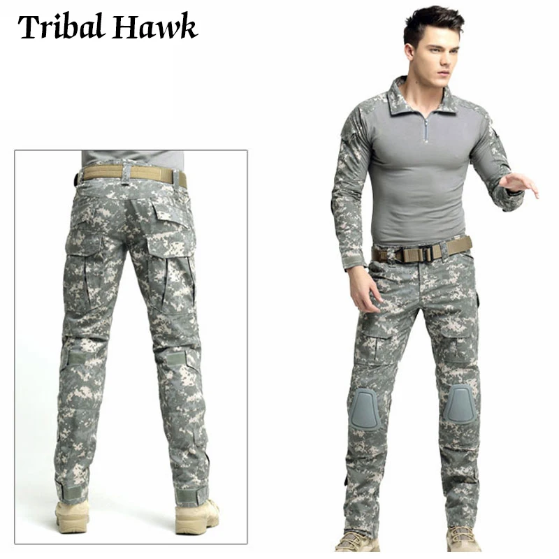 Спецназ спецназ тактическая форма камуфляжный костюм Мультикам брюки футболка