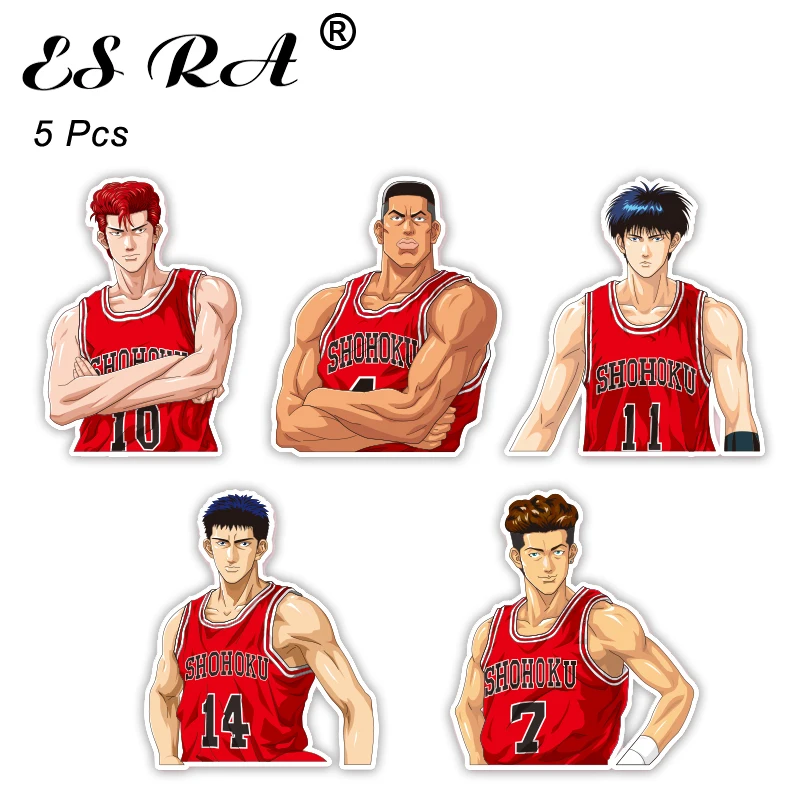 5 шт./компл. аниме ноутбука наклейки для мальчиков баскетбольные отличительные