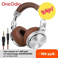 oneodio professional studio dj headphones with microphone over ear wired earphones hifi monitors foldable gaming headset for pc