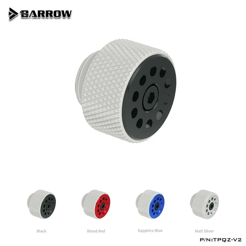 

Barrow TPQZ-V2,Multiple color brass automatic+manual exhaust White body G1/4 air evacuation valve fitting for water cooler PC