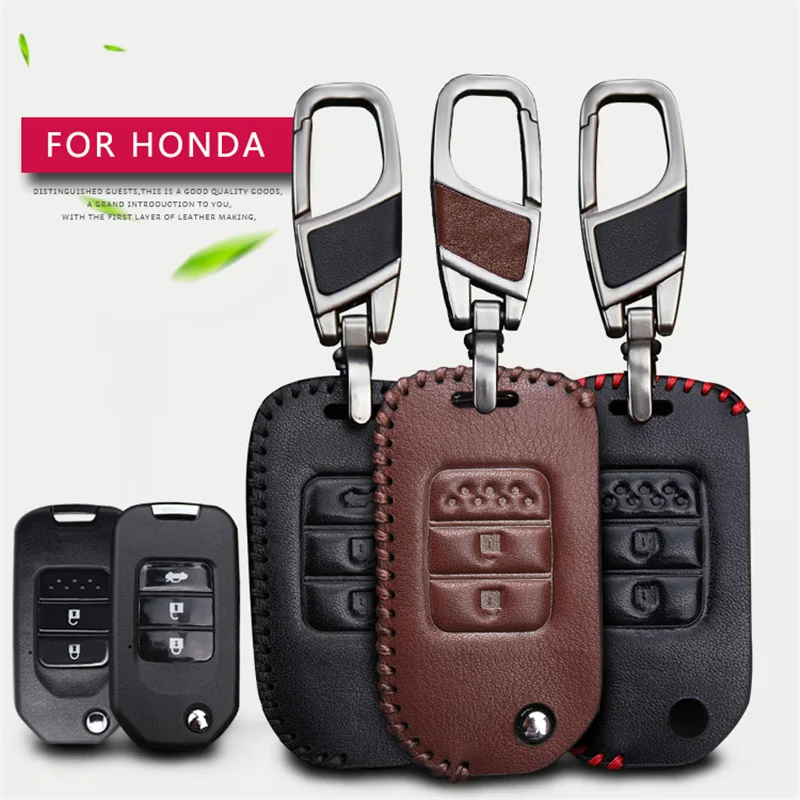 Кожаный чехол для автомобильного ключа Honda Civic 4D Forza 300 125 Освобожденный пилот
