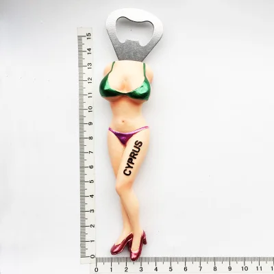 

Средиземноморский скал креативный туристический памятный подарок бикини красивый стерео Открыватель Магнитный Магнит на холодильник