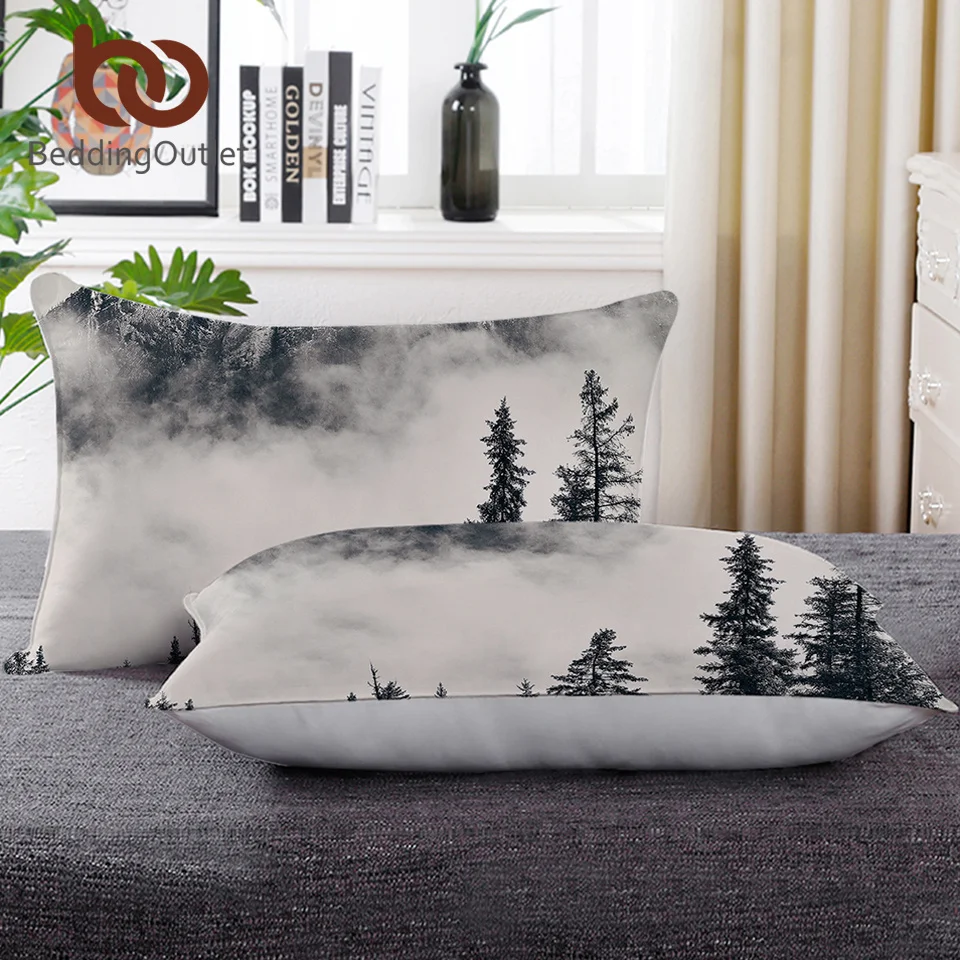 Постельное белье Outlet лес тело подушка туманные горы постельные принадлежности