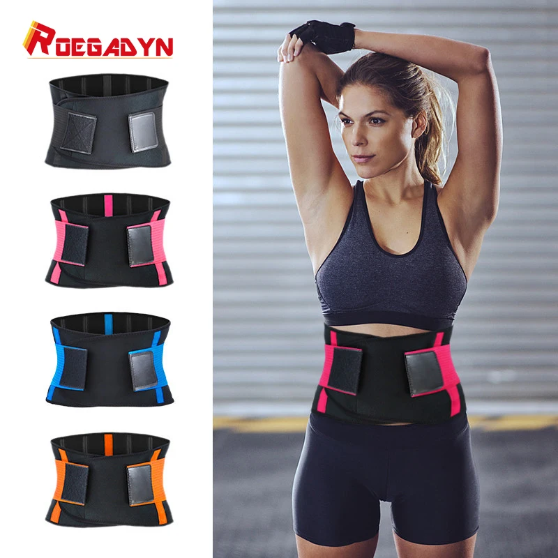 Регулируемый для фитнеса Неопреновый Пояс занятий спортом Пот Триммер поддержка
