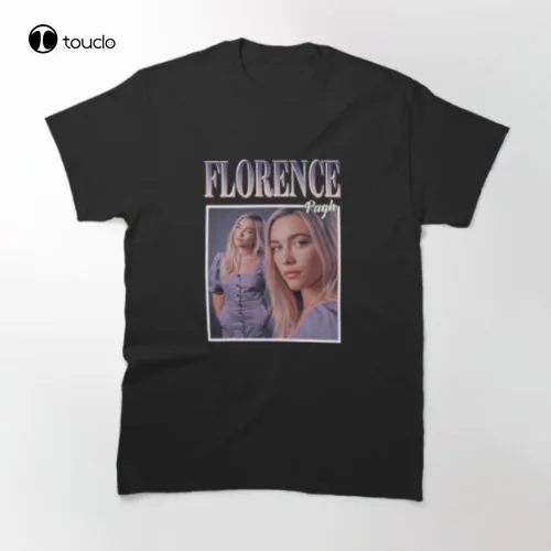 

New Florence Pugh 90'S Vintage T-Shirt Black S-5XL Cotton Tee Shirt