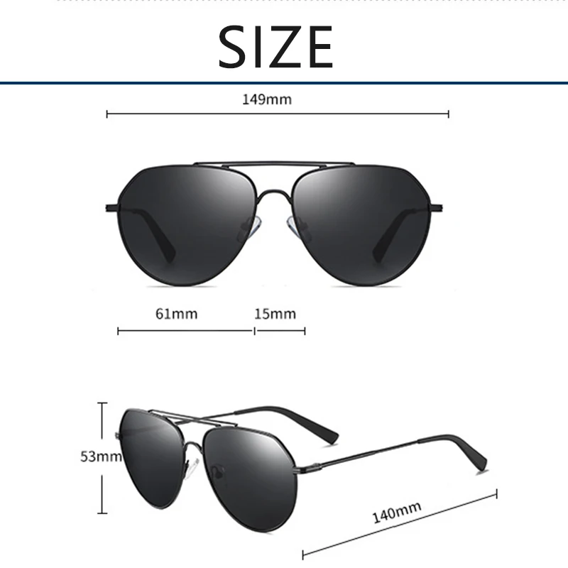 Мужские Солнцезащитные очки авиаторы с градиентными линзами поляризационные