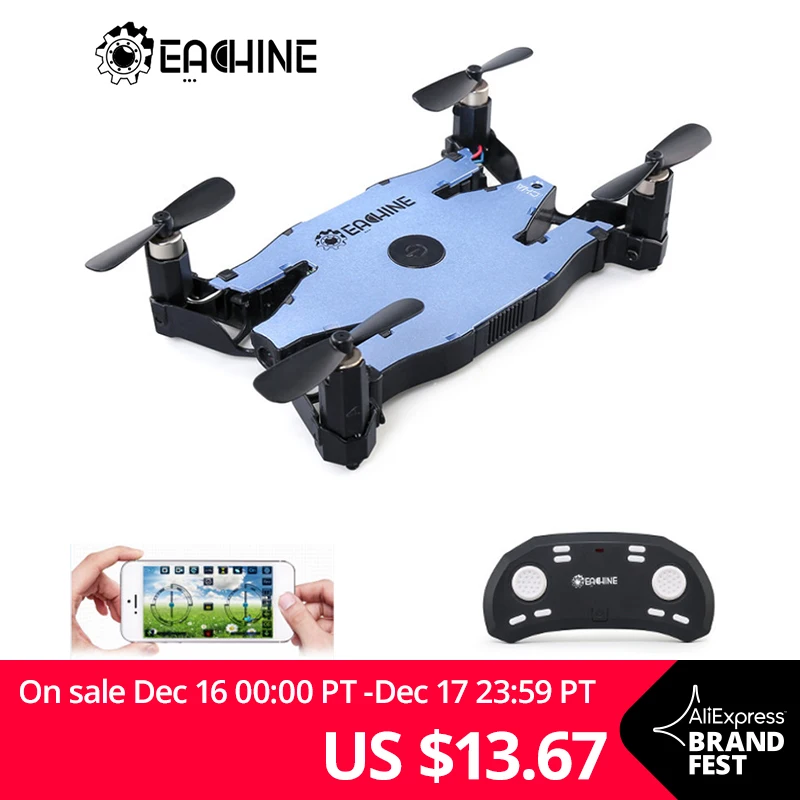 Eachine E57 Wi-Fi FPV селфи Дрон с камерой 720P Авто Складная рукоятка высота удержания Мини RC Дрон Квадрокоптер RTF VS H49 H37