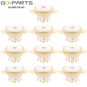 Керамическая вакуумная трубка 9pin B9A для 6DJ8 12AT7 6922 B339 CV492 6L13 12AU7 ECC82 ECC81 ECC83 12AX7 EL84 Крепление Шасси