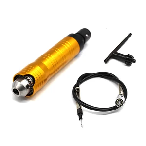 Наконечник с гибким валом 6 мм, электроинструмент, электрическая дрель, ручка из нержавеющей стали, Раздельный мини-шлифовальный инструмент патрон вала для Dremel