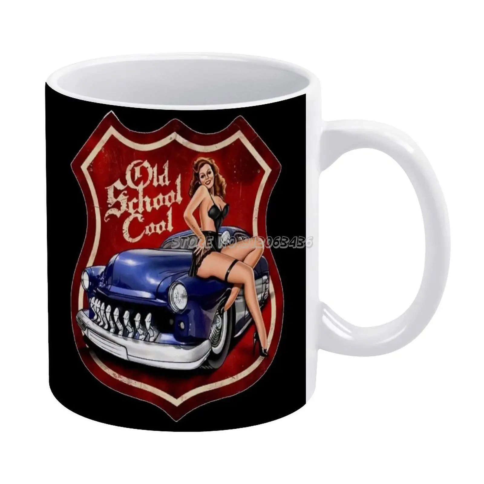 

Старые и крутые кофейные кружки Pinup, высокая мода, Роскошный узор, керамическая кружка, чашки на заказ, кружки керамические кофейные чашки Up ...