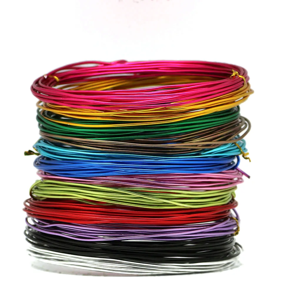 Анодированная круглая алюминиевая проволока для рукоделия 3 ~ 5 м/лот калибр 1/1 5/2/2