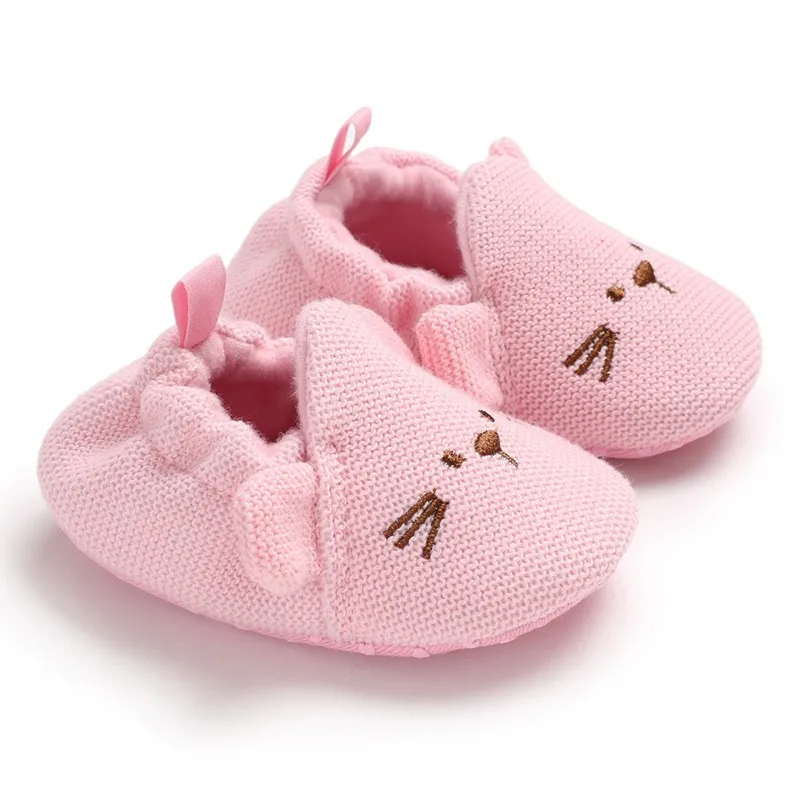 

Newborn Baby Boys Baby Girls Animal Crib Shoes Infant Cartoon Soft Sole Non-slip Cute Warm Animal Baby Shoes Baby First Walker