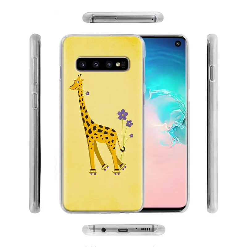 

Phone Case for Samsung Galaxy S8 S9 S10 Plus S10e S20 FE S20 Ultra 5G S10 Lite S7 Edge Cover Funny Cartoon Giraffe Shell Capa