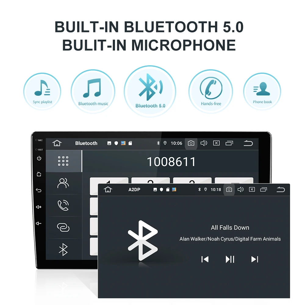 ISUDAR PX6 автомобильный мультимедийный плеер 1 Din Android 10 автомобильное радио для