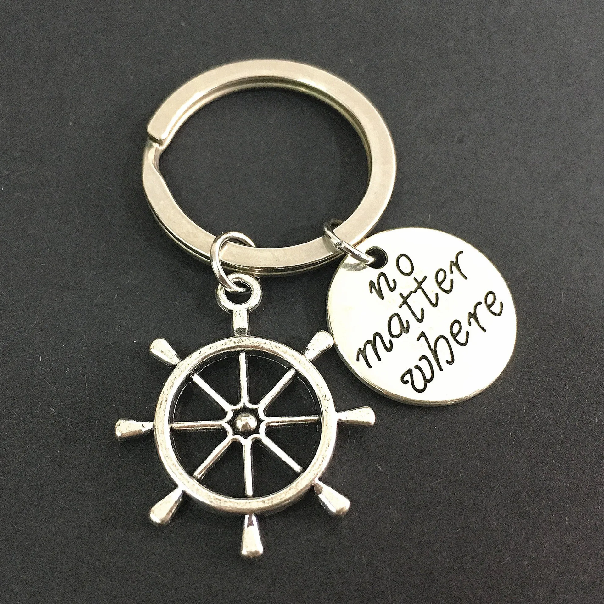 Новый горячий независимо от того где буквенный ярлык компас якорь руль