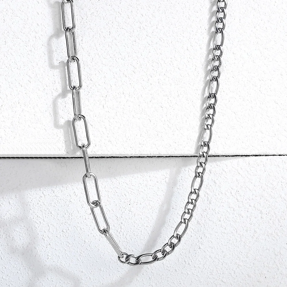 Новая цепь Figaro Rolo из нержавеющей стали стильное ожерелье для мужчин и женщин 18